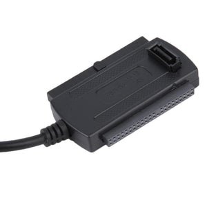 USB 2.0 to SATA/PATA/IDE Adapter Converter Cable for 2.5”/3.5” Hard Drive