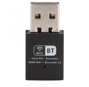 USB WiFi Bluetooth Adapter – Wi-Fi Receiver & Wireless Bluetooth 2-in-1 Dongle