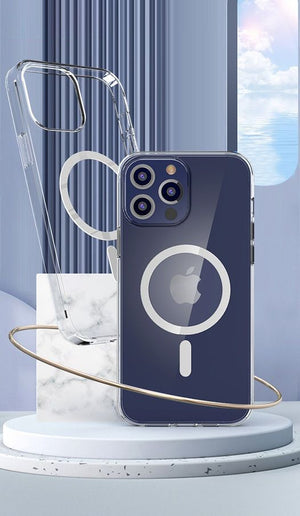 WiWU BC-022 Non-Yellow Transparent Magsafe Phone Case