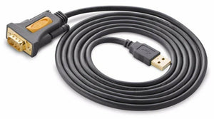 UGREEN CR104 USB to serial port DB9 RS-232 male to male wire (gold-plated interface) 20211