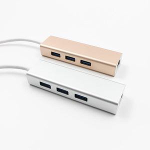 USB3.1 Type C to 3-2.0 Hub + LAN