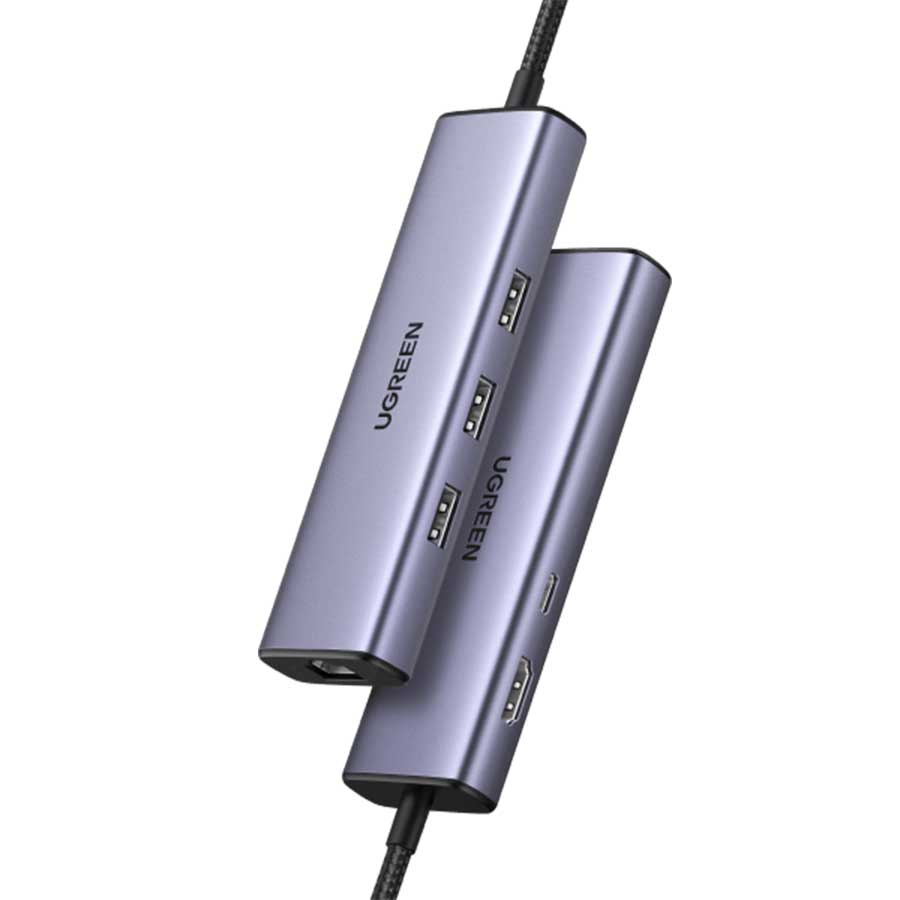 UGREEN CM512 USB-C 6-in-1 Multifunction Adapter with 4K HDMI & Ethernet 15598