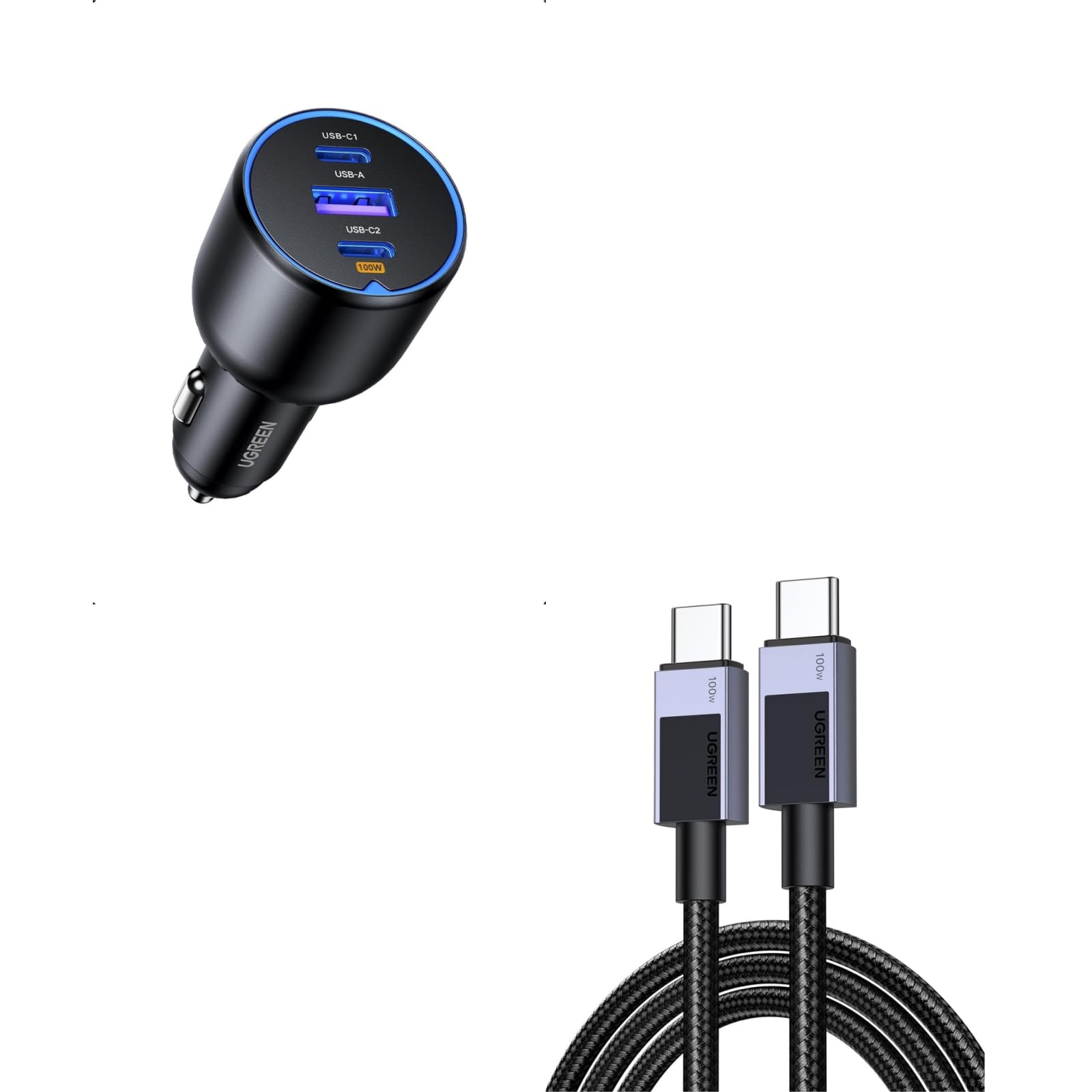 UGREEN 130W Car charger 100W + SCP 22.5W 90413