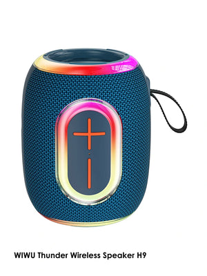 WIWU H9 Thunder Wireless Speaker neon lighting  Five playback modes Blue