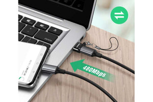 UGREEN US280 USB-C female and USB-A 2.0 Male Connector Adapte Data Transfer Black 50568