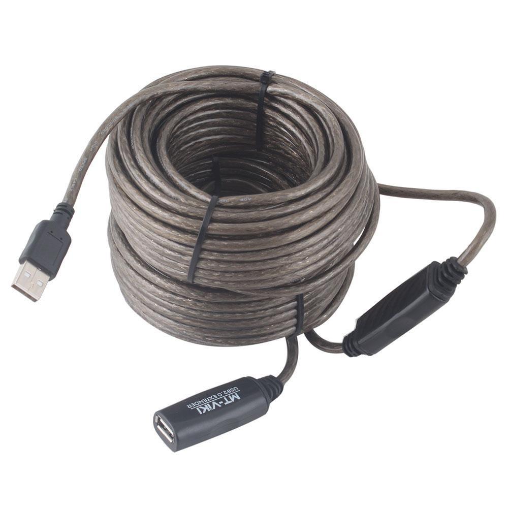 USB 2.0 Extension Cable (Male to Female) – 20m Length with Double IC Technology