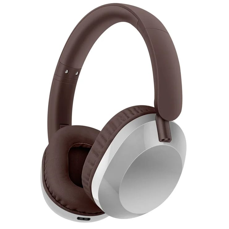 AKZ-30 Over-Ear Bluetooth compatible 5.3 Headphones BT / TF / FM Modes HiFi Sound Wireless Headset – Brown