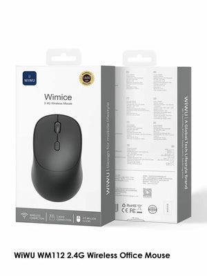 WIWU WM112 2.4G Wireless Office Mouse  Black