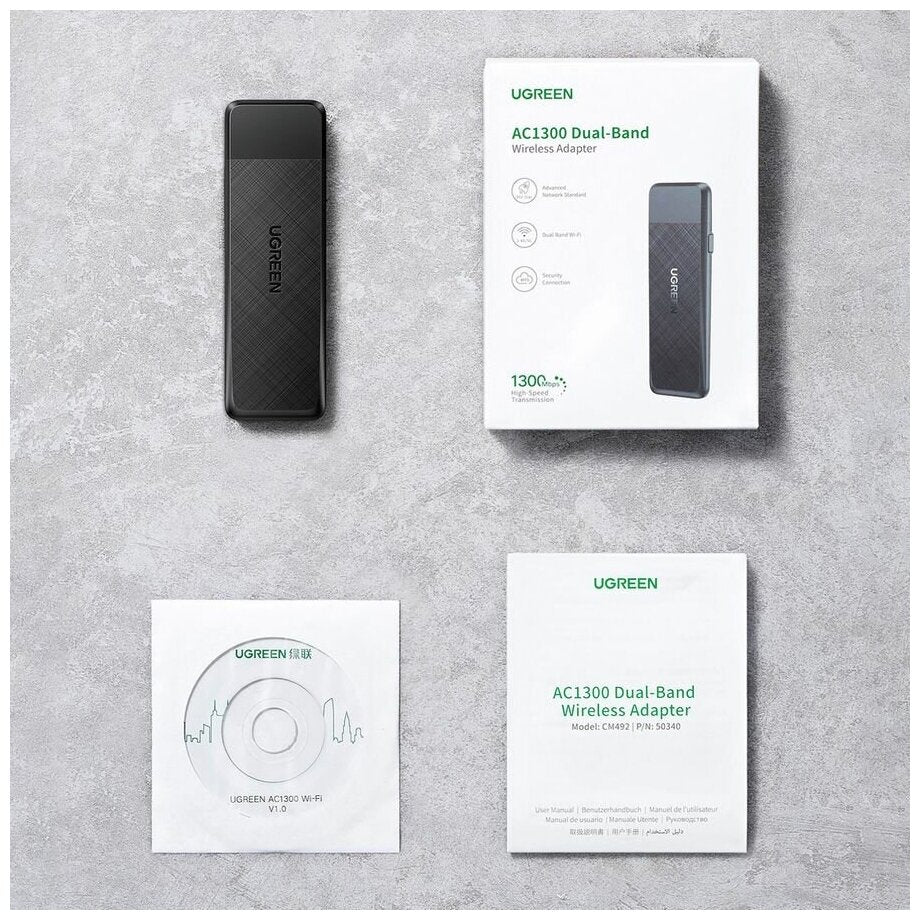 UGREEN CM493 AC1300 Wireless Network Card dual Antenna 50341