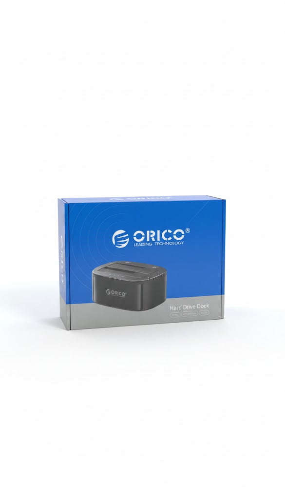 ORICO 6228US3-C 2.5″/3.5″ SATA HDD/SSD Dual-bay Dock with Offline Clone Function