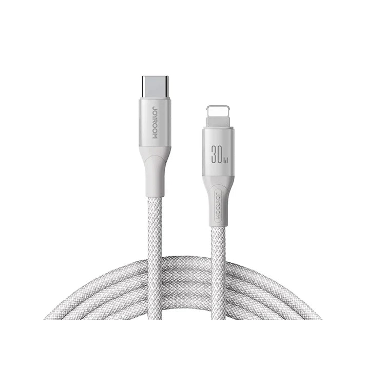 JOYROOM S-A28 1M 30W Type-C to Lightning Flash Series Fast Charging Data Cable WHITE