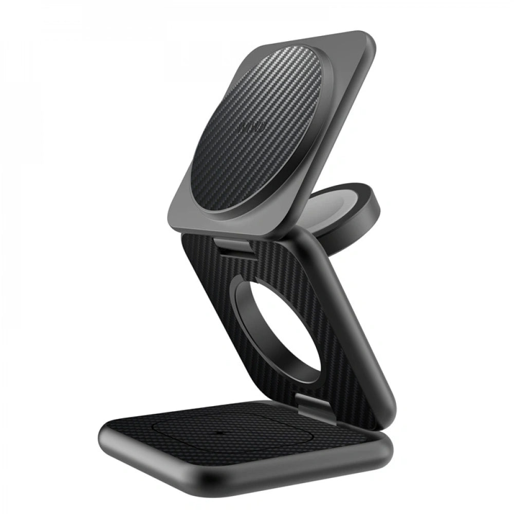 WIWU Wi‐W035 KEVLAR MAG GO 3 in  1 Wireless Charger